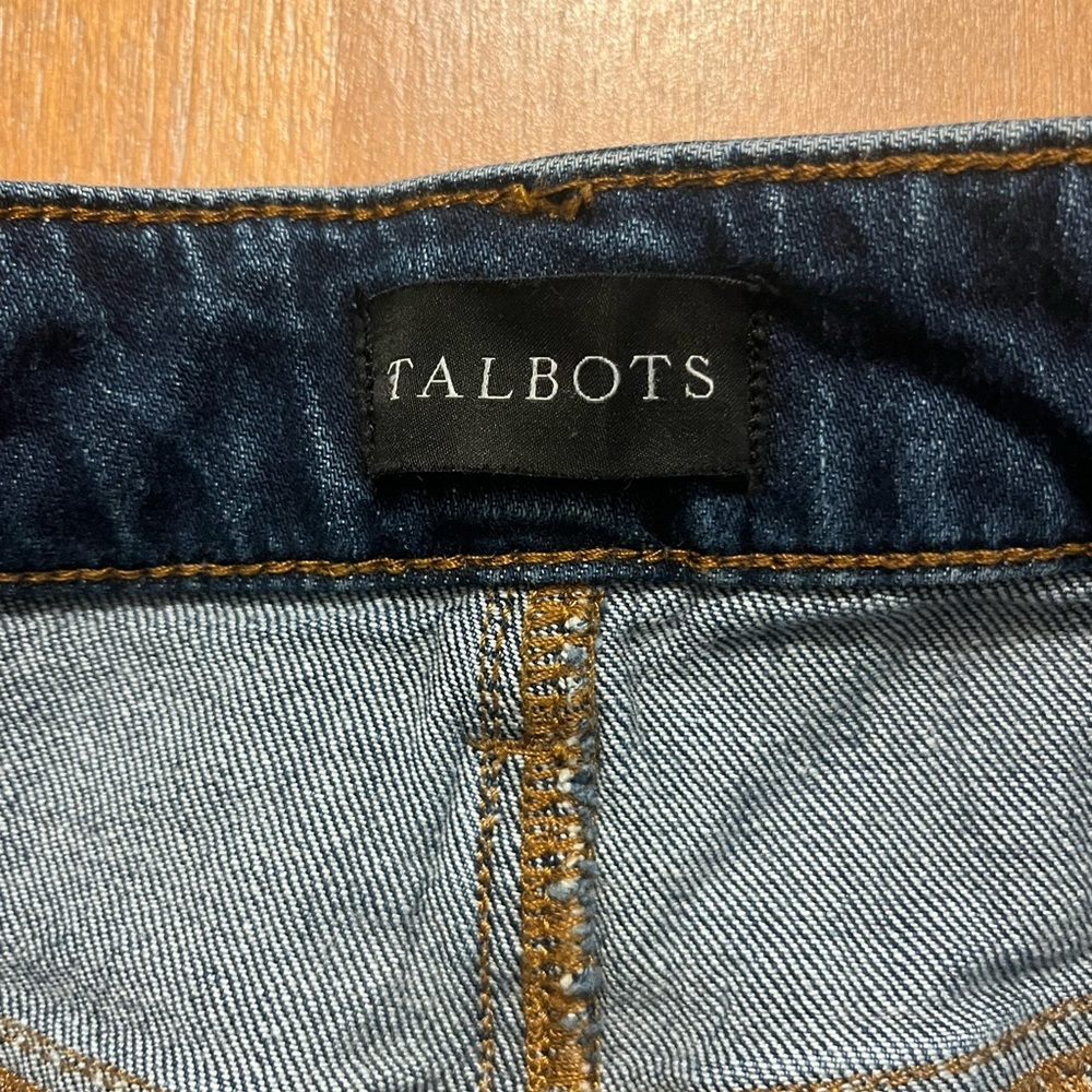 Talbots High Waist Straight Relaxed Jeans Womens 6 Michele Blue Medium Wash - Picture 5 of 11